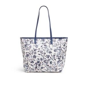 Vera Bradley Floral Blue and White Tote Bag